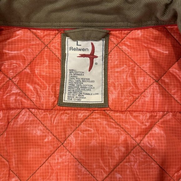 RELWEN Moleskin Twill Insulated Shirt Jacket in Barleycorn, Mens Large - Picture 4 of 5